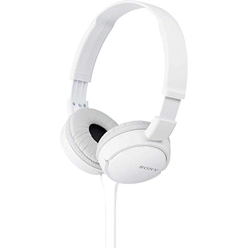 Auscultadores Com fio SONY MDR-ZX110W (On Ear - Microfone - Branco) Sony - Fones de ouvido e headsets - com fio, microfone, on ear, branco