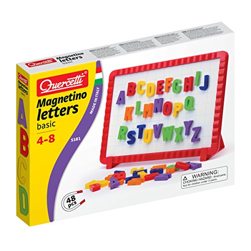 Jogo Magnético LETTRES MAGNÉTIQUES Magnetino Basic Quercetti - Ímãs de geladeira - jogo, magnético, letras, aprendizagem, leitura, escrita