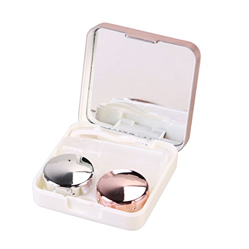 Caixa de Contato Lens Case Traveling Pink rosenice - Kits de cuidados de lentes de contato - caixa, contato lente, viagem, rosa
