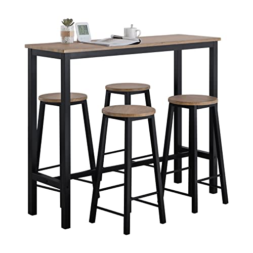 Conjunto de Móveis Altos SOBUY PT (Castanho - Aglomerado de Partículas) sobuy - Conjuntos de móveis de cozinha e sala de jantar - conjunto, móveis altos, sobuy pt, castanho, aglomerado de partículas