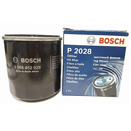 Filtro de Óleo BOSCH P2028 (0986452028) Bosch - Circulação de óleo do motor do veículo - preto, plástico, 20 cm, filtro de óleo