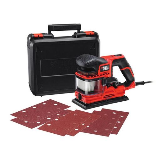 Lixadora de Folhas Black & Decker KA330EKA | Vermelho (Ferramentas Eléctricas) BLACK + DECKER - Lixadeiras - lixadora, 3 m, 2 cm, 270 W