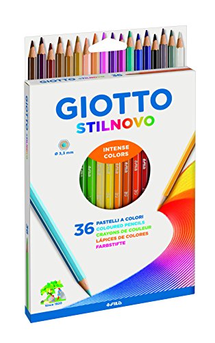 Lápis Cor GIOTTO Stilnovo (Vermelho - 24 Tabletas) Giotto - Lápis - 24 tabletas, vermelho, criativos, fáceis de aplicar