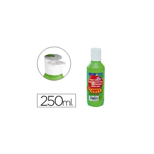 Guache Jovi Liquid Green Clear 250 Ml 50217 Jovi - Tinta, tinta de arte e esmalte - 250 ml, liquid, clear, lavável