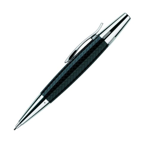 Lapiseira FABER-CASTELL E-Motion (Branco) Faber-Castell - Lápis - ergonômico, resina preta, metal cromado, mecanismo contínuo