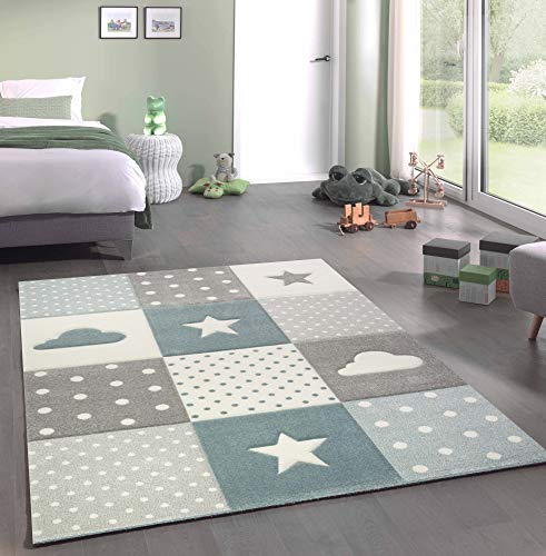 Tapete Infantil TEPPICH DREAM (Azul - Espuma - 120 x 170 cm) Teppich-Traum - Tapetes - azul, espuma, 120x170 cm