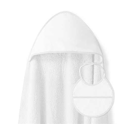 Toalha de Banho BABERO (Algodão - Branco) Interbaby - Banho e corpo - algodão, branco