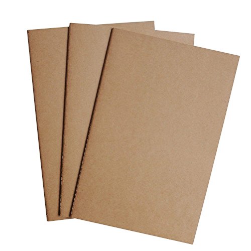 Papel para Cadernos de Couro Grande - Puntado - Jogo de 3 Wanderings - Papel para fichários - papel, cadernos, couro, grande, puntado