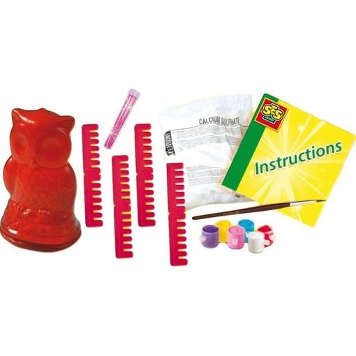 Kit de Artesanato SES CREATIVE 16728 (8 anos) SES CREATIVE - Kits de artesanato de brinquedos - kit, artesanato, búfalos, molde 3d, cimento