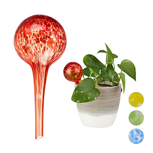 Conjunto de 2 Irrigadores de Jardim com Tubo Transparente e Bolas Relaxdays Relaxdays - Globos e espetos de rega - 2 irrigadores, tubo transparente, bolas, jardim