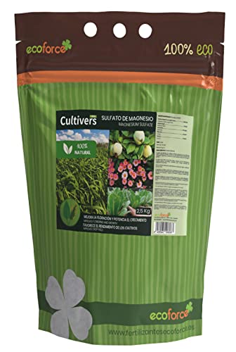 Cultivers Sulfato De Magnésio 2,5Kg Cultivo Ecoforce - Adubos - sulfato magnésico, fertilizante natural, culturas frutíferas, relva, jardim