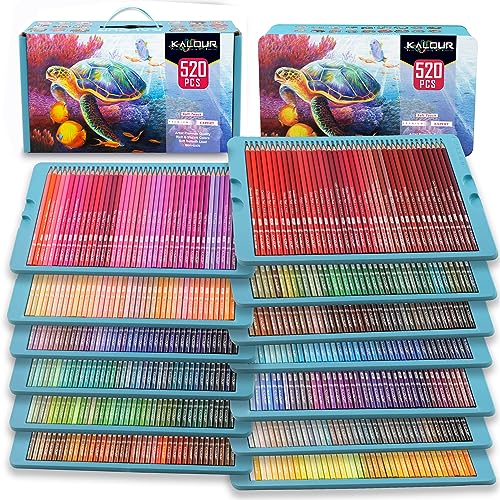 Lápis de Cor KALOUR Pro (520 Cores - 1.6 mm) KALOUR - Lápis - 520 cores, 1.6 mm, traço suave, ponta fina