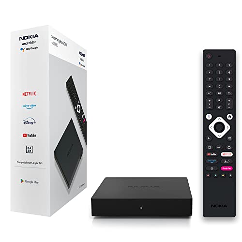 Nokia Streaming Box 8010 Android Tv Smart Box Wi-Fi Preto Nokia - Computadores - android tv, wi-fi, 4K UHD, ethernet, bluetooth