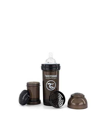 Biberão TWISTSHAKE Anti-Colic Silicone (260 ml) Preto Twistshake - Biberões - anti-colic, silicone, 260 ml, preto