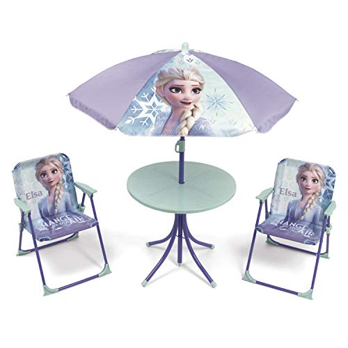 Conjunto de Jardim ARDITEX Frozen 2 (Azul - Aço e Poliéster - 50 x 48 x 50 cm) Dreamland - Móveis de exterior - jardim, azul, aço, poliéster