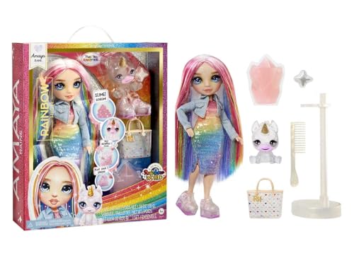 Boneca RAINBOW HIGH Fashion Doll with Slime Kit & Pet (Idade Mínima Recomendada: 4 anos) MGA Entertainment - Brinquedos - boneca, kit de slime, acessórios, 4 anos