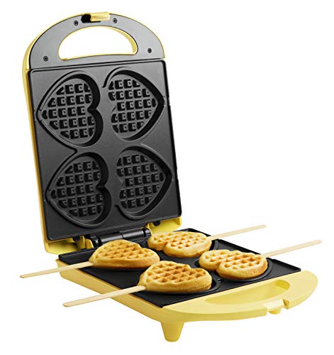 Máquina de Waffles BESTRON Sweet Dreams Retro Bestron - Máquinas de waffle - mãquina, waffles, bestron, sweet dreams retro, capacidade 4 waffles, revestimento antiaderente, base antiderrapante, 20 palitos