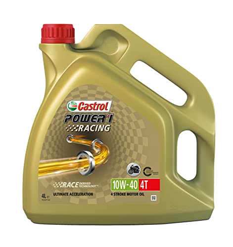 Óleo para Motocicleta CASTROL POWER 1 RACING (4 L) Castrol - Lubrificantes - tecnologia trizone, lubricante sintético, sae jasomao2, potência, aceleração