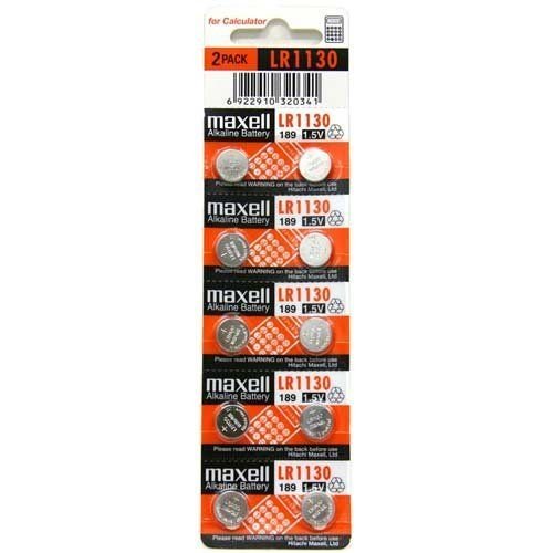 Pilhas MAXELL LR1130 (10 unidades - Substituição para CR2032) Maxell - Baterias - substituição, cr2032, calculadoras, relógios