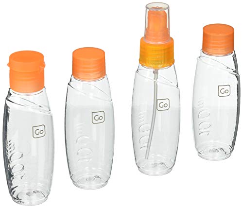 Garrafa de Viagem GO TRAVEL 3x500 ml (Transparente) Go Travel - Garrafas de água - transparente, 3x500 ml, plástico