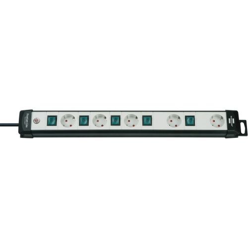 Extensão Elétrica BRENNENSTUHL (6 Tomadas - Tipo F - 3 m) Brennenstuhl - Fios e cabos elétricos - 6 tomas, tipo f, proteção calor, protecção tensão
