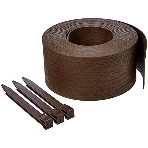 Borda de Jardim com Estacas AMZ BARD-01001 Amazon - Limites e bordas de jardim - 90cm, 120cm, branco, ferro, metal