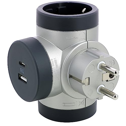 Adaptador elétrico LEGRAND 694522 (Cinzento) Legrand - Utensílios de Cozinha - usb, cinzento