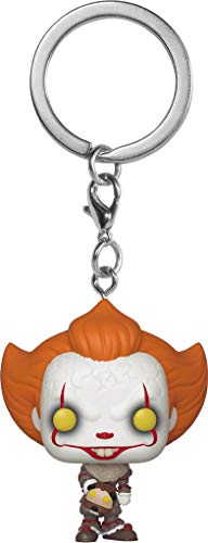 Figura FUNKO Pop! Keychain: It - Pennywise w/Beaver Hat Funko - Porta-chaves - Pennywise, It, luz, sons