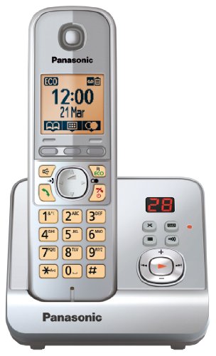 Telefone PANASONIC KX-TG6721GS Preto, Prateado Panasonic - Telefones com fios - telefone, PANASONIC, kx-tg6721gs, preto, prateado, dect