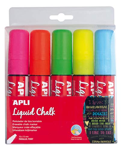 Marcador GIZ Liquido Apli 13965 (Multicor - 1 Unidade) APLI - Marcadores e marcadores de texto - multicor, líquido