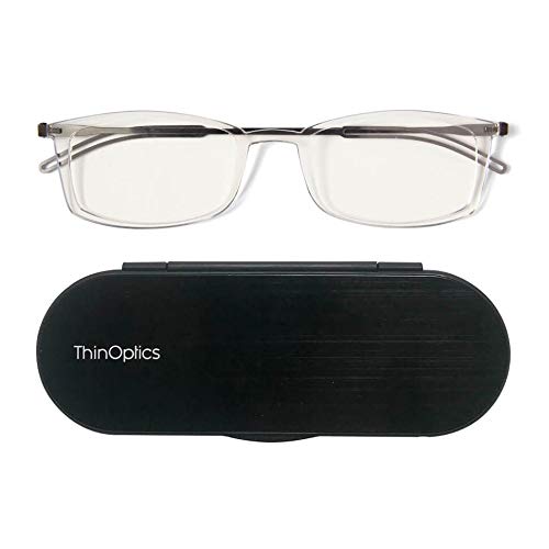 Óculos de Leitura com Lentes Transparentes e Montura Rosa ThinOptics - Óculos de grau - óculos, leitura, lentes transparentes, montura rosa