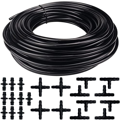 Mangueira de Rega Gardena 02026-20 | Preto jiehaojia - Mangueiras de jardim - 20 m, 4/7 mm, 22 conectores, preto