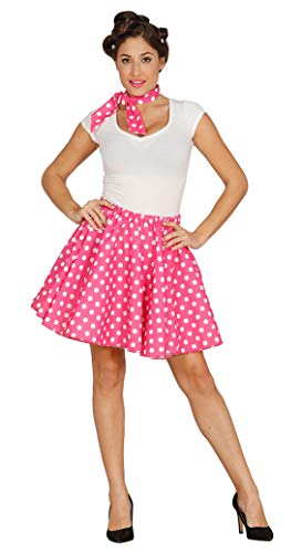Fato de Mulher DISFRAZZES Pin-Up Bailarina Rosa (Tam: L) Guirca - Fantasias - rosa, lunares, cinto elástico, pin up