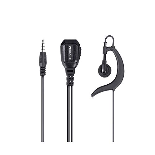 Auricular de rádio MIDLAND MA21-777 PRO (Rádio) Midland - Fones de ouvido - binaural, preto, sem fio, 446 mhz