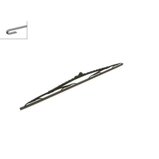 Escova Limpa-Para-Brisas BOSCH 3399008187 Bosch - Peças e acessórios para janelas de veículos automotores - preto, amarelo, plástico, 20 cm