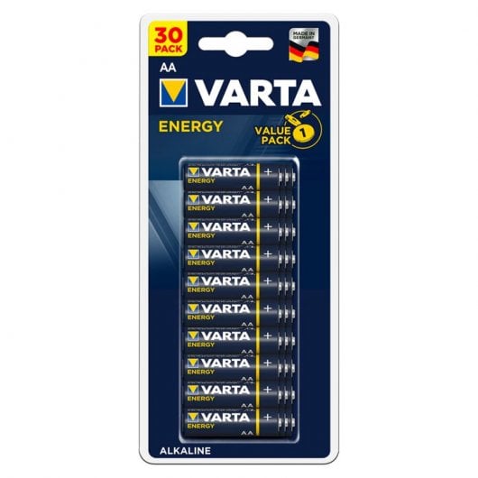 Pilhas Não Recarregáveis VARTA ENERGY AA Mignon LR6 Varta - Baterias de uso geral - alcalinas, alta capacidade, longa duração