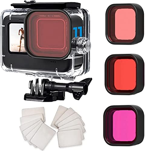 Capa Impermeável FITSTILL Gopro Hero 12/11/10/9 FiTSTILL - Caixas estanques para câmeras subaquáticas - impermeável, pmma, proteção, mar