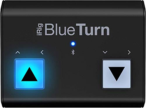 Comando de Partituras IKMULTI I-BlueTurn IK Multimedia - Baterias para laptop - virador de páginas, bluetooth, botões retroiluminados, silenciosos