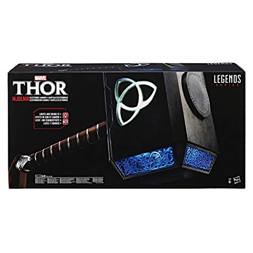 Figura de Ação AVENGERS Thor Hammer (Idade Mínima Recomendada: 4 anos) Hasbro - Armas de brinquedo e acessórios - martelo elétrico, luzes, som, design realista