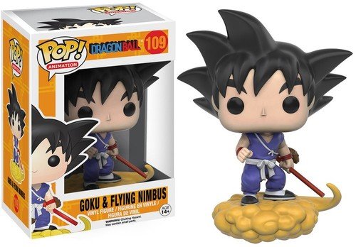 Figura FUNKO POP! Dragon Ball Z - Goku and Flying Nimbus Funko - Bonecos de ação e brinquedo - figura, funko pop, dragon ball z, goku, flying nimbus, 10 cm
