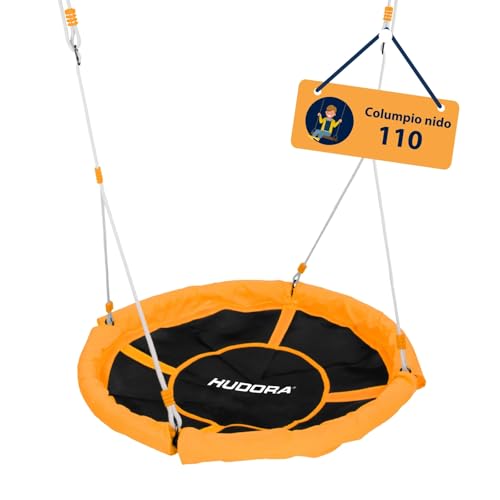 Baloiço Suspensos Hudora 110 | Laranja, Verde Hudora - Baloiços de brincar - laranja, verde, metal, altura regulável