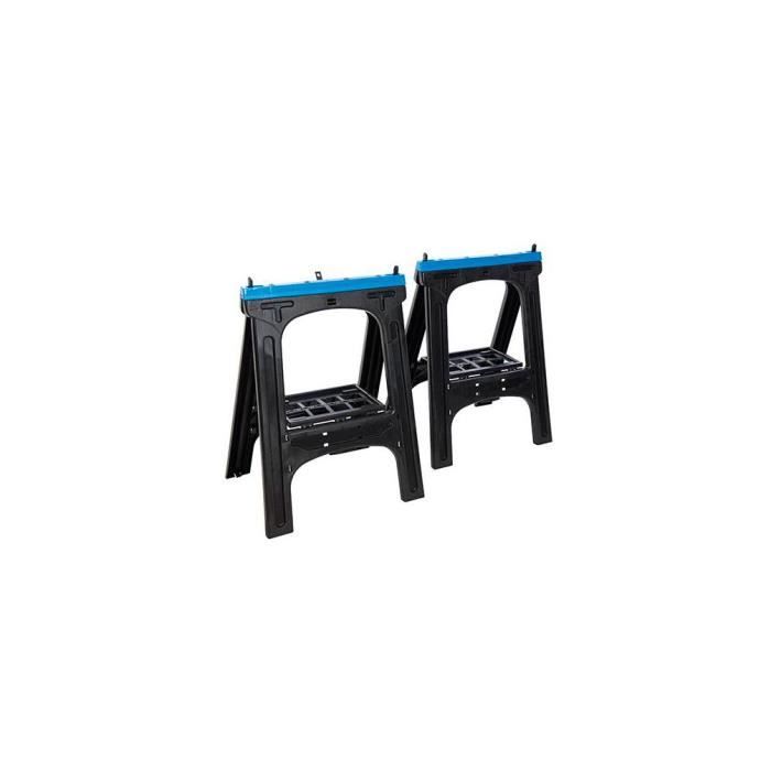 Mesa de Cortar para Serra Elétrica SILVERLINE 973048 Silverline - Cavalos de serra - 200 kg, 800 mm, 7,5 kg, preto, azul