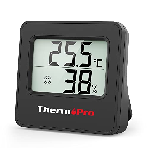 Termómetro para Casa Thermopro Tp-157 Preto ThermoPro - Previsores do tempo e estações - preto, plástico, bateria