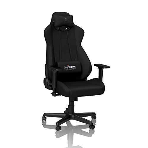 Cadeira Gaming NITRO CONCEPTS S300 (Até 135 Kg - Elevador a Gás Classe 4 - Preto) Nitro Concepts - Cadeiras - 135 kg, elevador a gás classe 4, ergonómica, metal