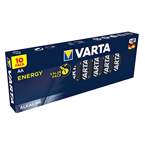 Pilhas Não Recarregáveis VARTA High Energy (10 unidades) Varta - Baterias de uso geral - 1100 mAh, 1,5 V, alcalinas, alta energia
