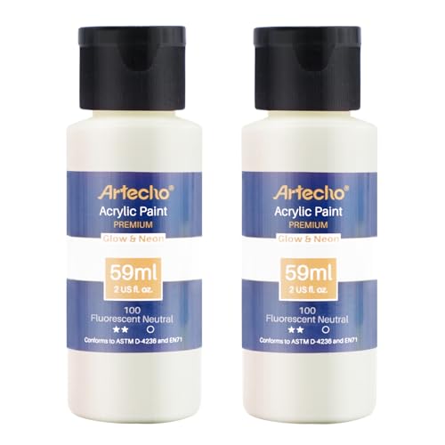Tinta Fluorescente Acrílicas 59Ml Artecho Artecho - Meios de pintura - fluorescente, acrílica, 59 ml