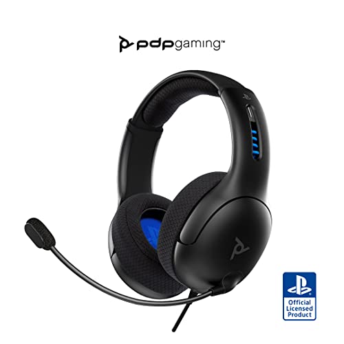 Auscultadores Gaming com Fio PDP Lvl50 (PS4) PDP - Fones de ouvido e headsets - ps4, circum-aural, 23 m, preto