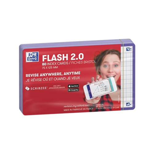 Cartões de Memória FLASH OXFORD Oxford Flash 2.0 (80 Un) Hamelin - Fichas de índice - cartões, memória flash, 80 unidades, questões, respostas