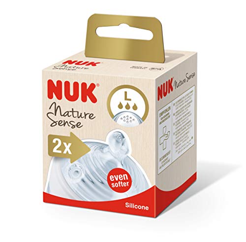 Tetina NUK Nature Sense Silicone L (0-6 meses) MAPA GMBH - Cuidados com a higiene oral - silicone, 0-6 meses, forma seio materno, canal natural