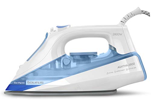Ferro a Vapor TAURUS Agatha 2800 (Chorro Vapor: 180 g/min - Base: Cerâmica) Taurus - Ferros de engomar - 180 g/min, cerâmica, antical, auto-limpieza